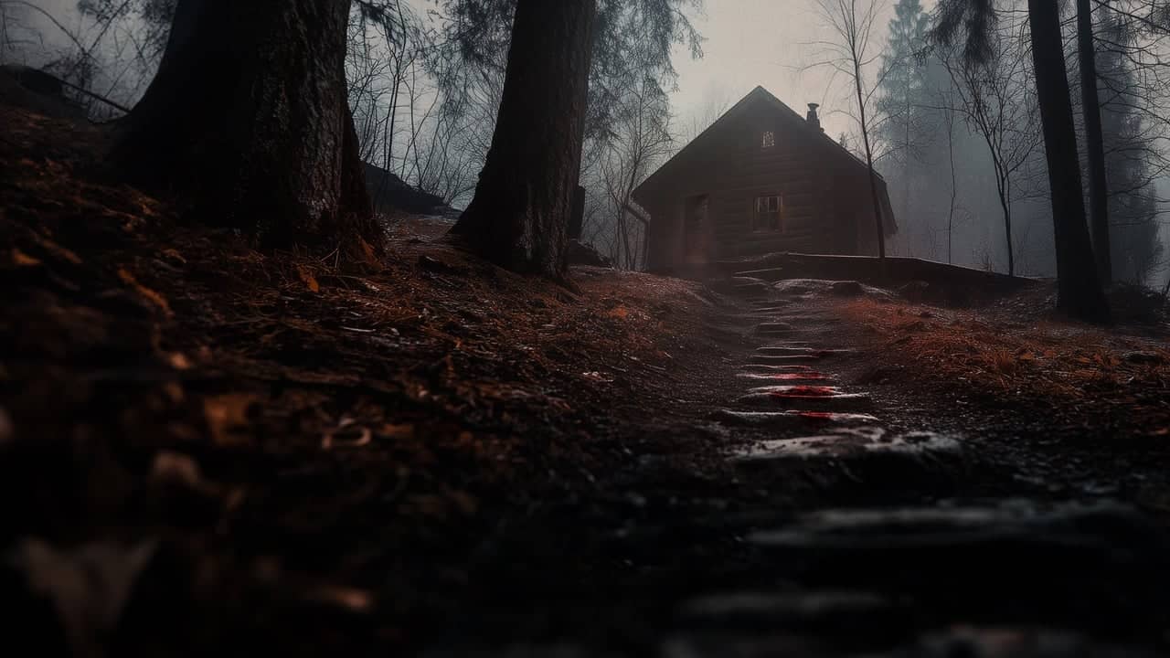Cabin in the Woods backdrop