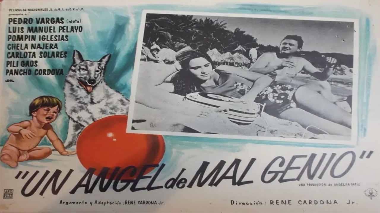 Un ángel de mal genio backdrop