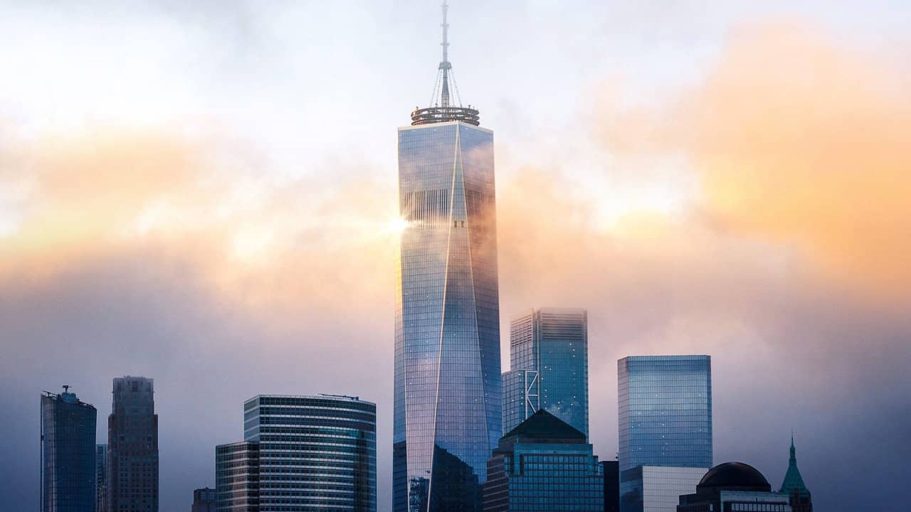 Rebuilding the World Trade Center backdrop