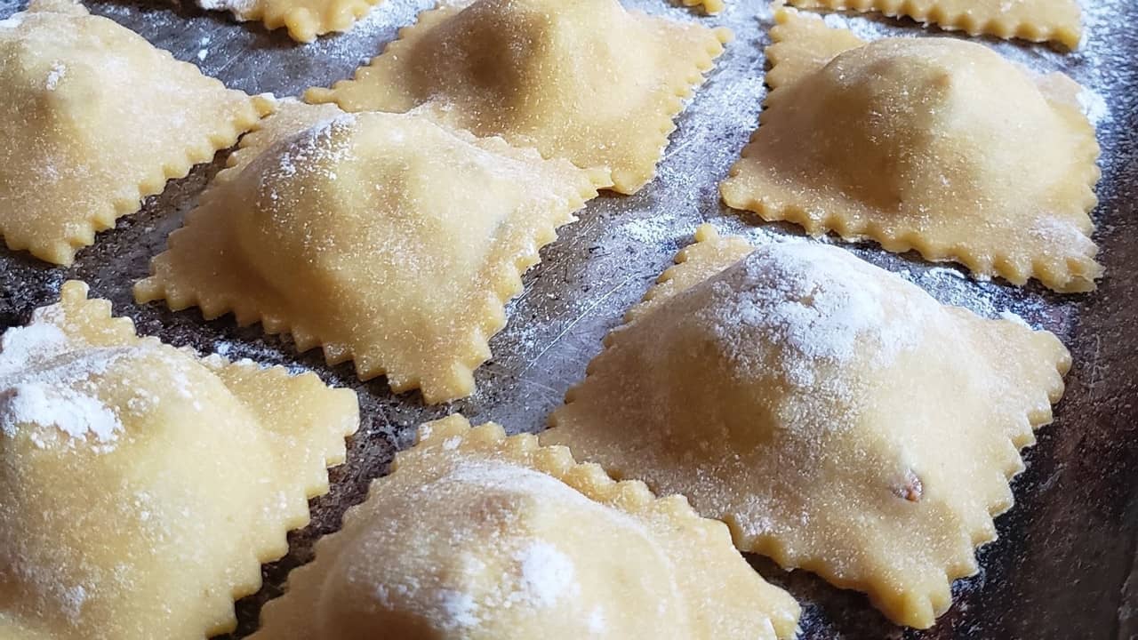 Ravioli backdrop