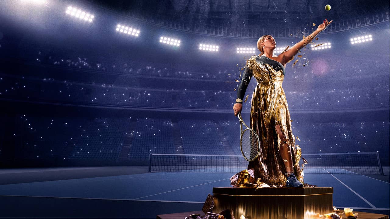 In the Arena: Serena Williams backdrop