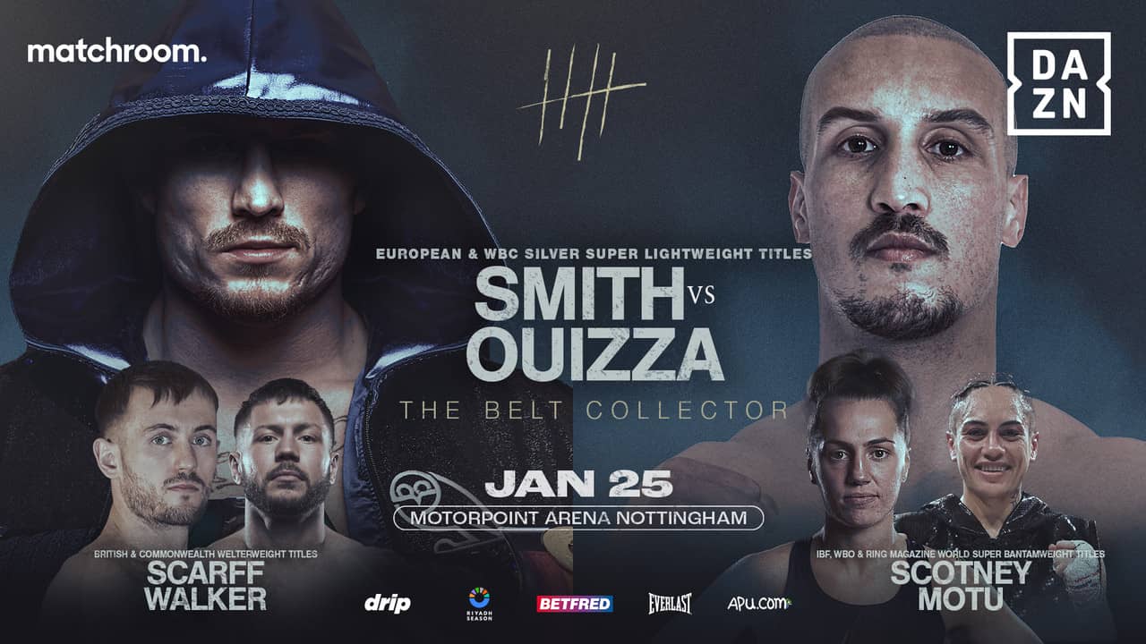Dalton Smith vs. Walid Ouizza backdrop