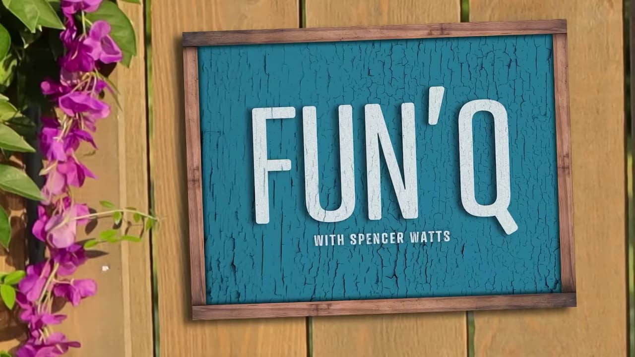 Fun'Q with Spencer Watts backdrop