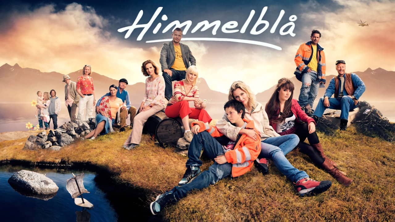 Himmelblå backdrop