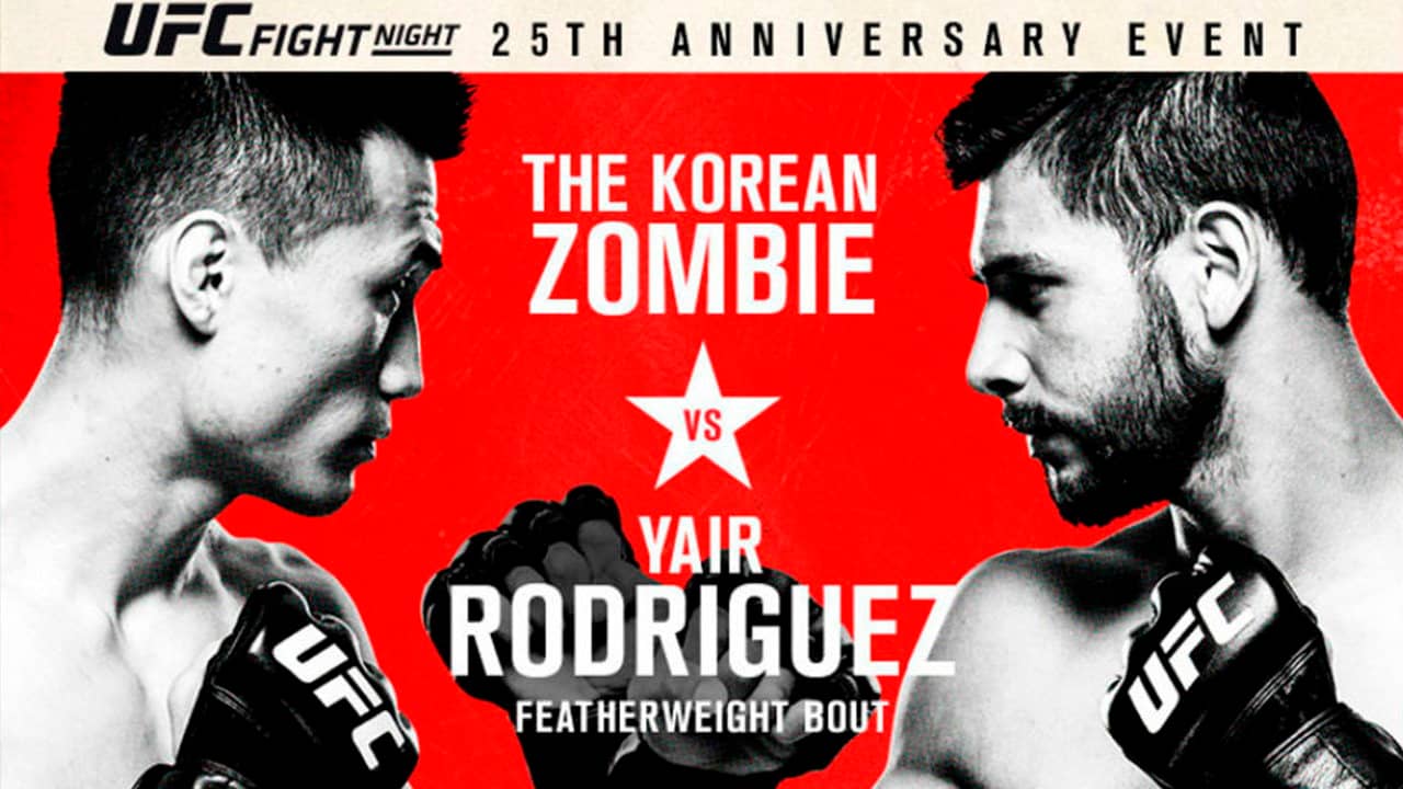 UFC Fight Night 139: Korean Zombie vs Rodriguez backdrop