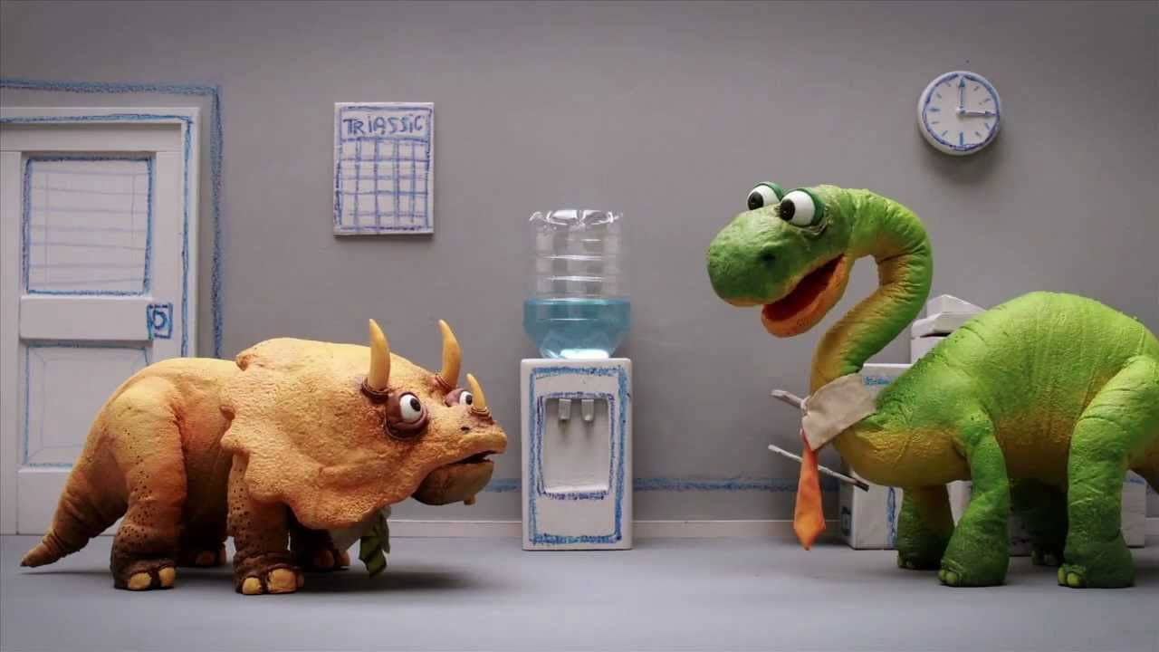 Dinosaur Office backdrop