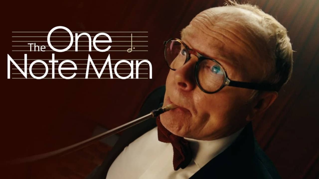 The One Note Man backdrop