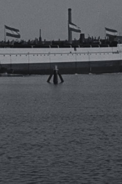 Te water laten van de 'Koningin Regentes' aan de marinewerf, 1900