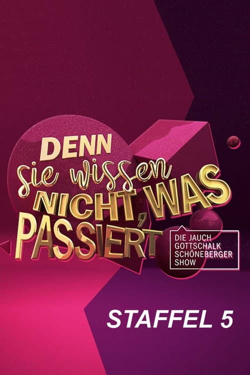 Denn sie wissen nicht, was passiert Season 5 poster